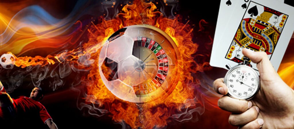 Visual ilustrasi sportsbook dan permainan kasino pada platform markastoto untuk Indonesia